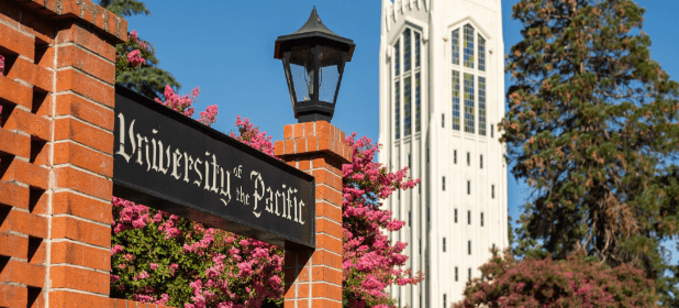 University of the Pacific sign