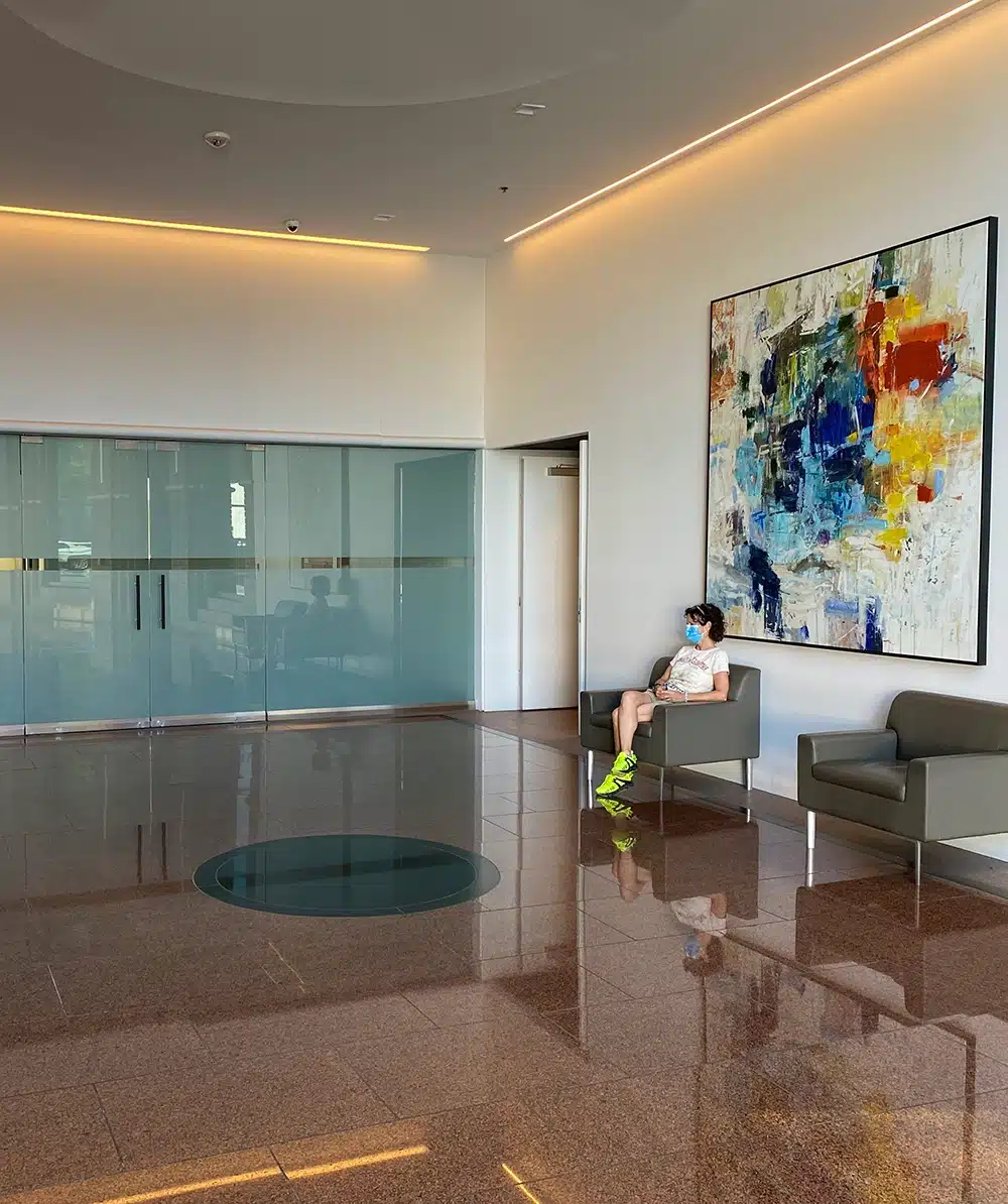 Dental office entry